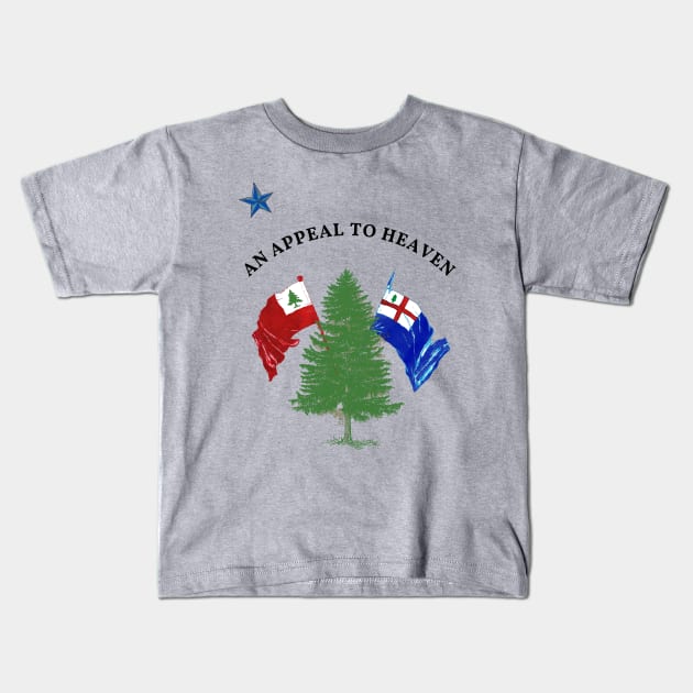 Appeal to Heaven Kids T-Shirt by GrailQuester